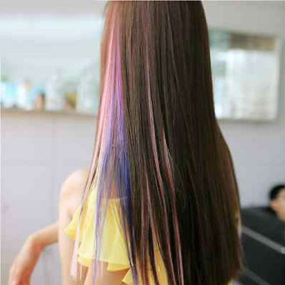 OneDor® 23" Straight Synthetic Colored Party Highl - Picture 2 of 4